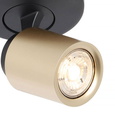 Freelight Spot Razza 3 Licht Ø 21 cm GU10 schwarz gold Freelight Spot Razza 3 Licht Ø 21 cm GU10 schwarz gold