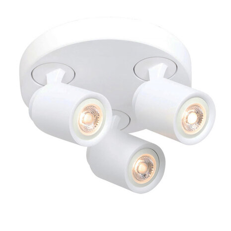 Freelight Spot Razza 3 Licht Ø 21 cm GU10 weiß Freelight Spot Razza 3 Licht Ø 21 cm GU10 weiß