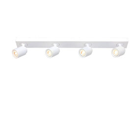 Freelight Spot Razza 4-Licht L 76 cm GU10 weiß Freelight Spot Razza 4-Licht L 76 cm GU10 weiß