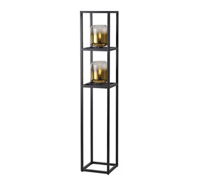 Freelight Stehleuchte Dentro H 157 cm Gold Glas Schwarz Freelight Stehleuchte Dentro H 157 cm Gold Glas Schwarz