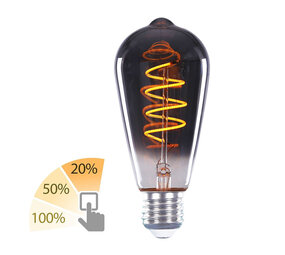 Highlight Lampe LED ST64 3 Positionen 6W 150LM 2200K Smoke
