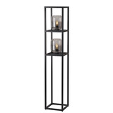 Freelight Stehleuchte Dentro H 157 cm Rauchglas schwarz
