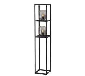 Freelight Stehleuchte Dentro H 157 cm Rauchglas schwarz Freelight Stehleuchte Dentro H 157 cm Rauchglas schwarz