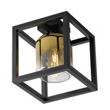 Freelight Deckenleuchte Dentro B 26 cm Goldglas schwarz Freelight Deckenleuchte Dentro B 26 cm Goldglas schwarz