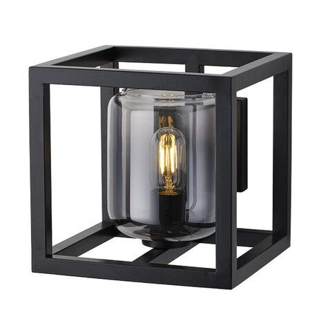 Freelight Wandleuchte Dentro B 26 cm Rauchglas schwarz Freelight Wandleuchte Dentro B 26 cm Rauchglas schwarz