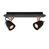 Lucide RIDE-LED - Deckenstrahler - LED Dimb. - GU10 - 2x5W 3000K - Kupfer Lucide RIDE-LED - Deckenstrahler - LED Dimb. - GU10 - 2x5W 3000K - Kupfer