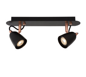 Lucide RIDE-LED - Deckenstrahler - LED Dimb. - GU10 - 2x5W 3000K - Kupfer Lucide RIDE-LED - Deckenstrahler - LED Dimb. - GU10 - 2x5W 3000K - Kupfer