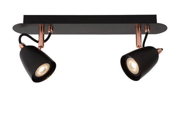 Lucide RIDE-LED - Deckenstrahler - LED Dimb. - GU10 - 2x5W 3000K - Kupfer Lucide RIDE-LED - Deckenstrahler - LED Dimb. - GU10 - 2x5W 3000K - Kupfer