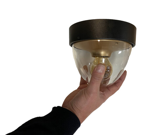 Nowodvorski Außenlampe Nook Ø 18 cm gold weiß