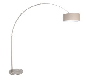 Steinhauer Stehleuchte Sparkled light 9904 Stahl Schirm grau Leinen Steinhauer Stehleuchte Sparkled light 9904 Stahl Schirm grau Leinen