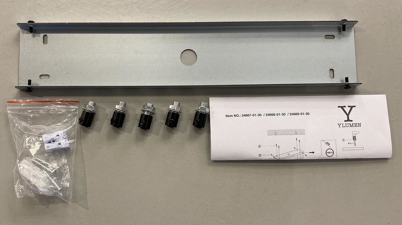 Ylumen Deckenteller 150 x 8 cm - ohne Löcher - schwarz Ylumen Deckenteller 150 x 8 cm - ohne Löcher - schwarz