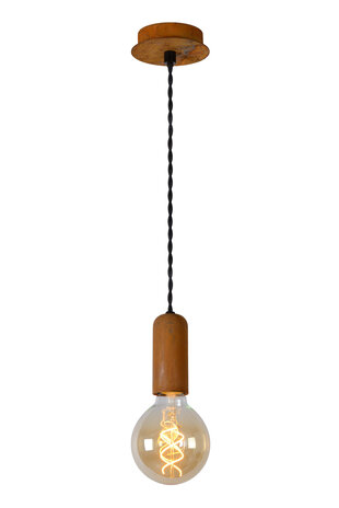 Lucide DROOPY Pendelleuchte-Rost .-Ø4.5-1xE27-60W-Metall