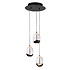 Hängeleuchte Clear Egg 3 Lichter Ø 25 cm klar-schwarz Hängeleuchte Clear Egg 3 Lichter Ø 25 cm klar-schwarz