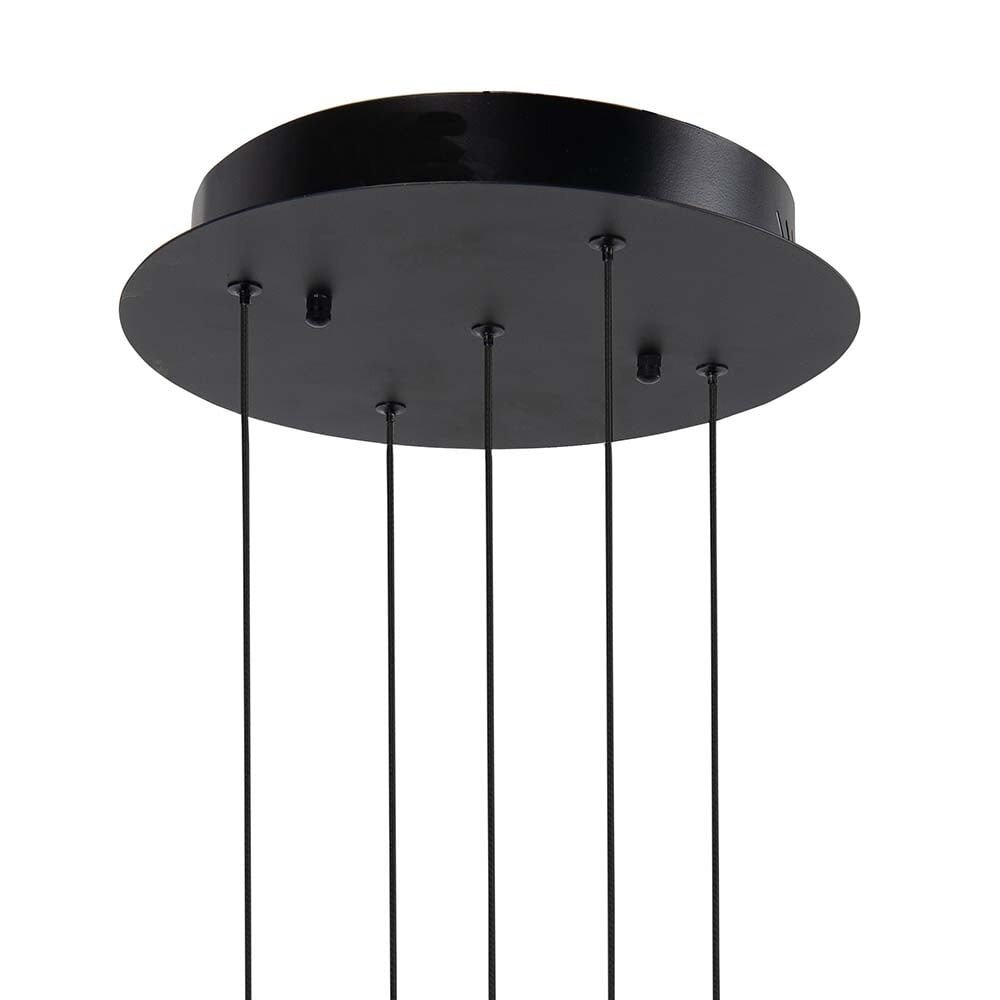 Highlight Hängeleuchte Clear Egg 5 Lichter Ø 30 cm klar-schwarz