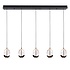 Hängeleuchte Clear Egg 5 Lichter L 108 cm klar-schwarz Hängeleuchte Clear Egg 5 Lichter L 108 cm klar-schwarz