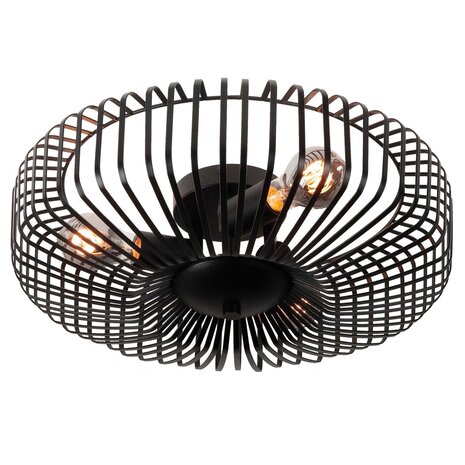 Highlight Deckenleuchte Nino Ø 45 cm schwarz Highlight Deckenleuchte Nino Ø 45 cm schwarz
