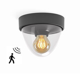 Nowodvorski Außenlampe Nook Ø 18 cm Sensor schwarz Nowodvorski Außenlampe Nook Ø 18 cm Sensor schwarz