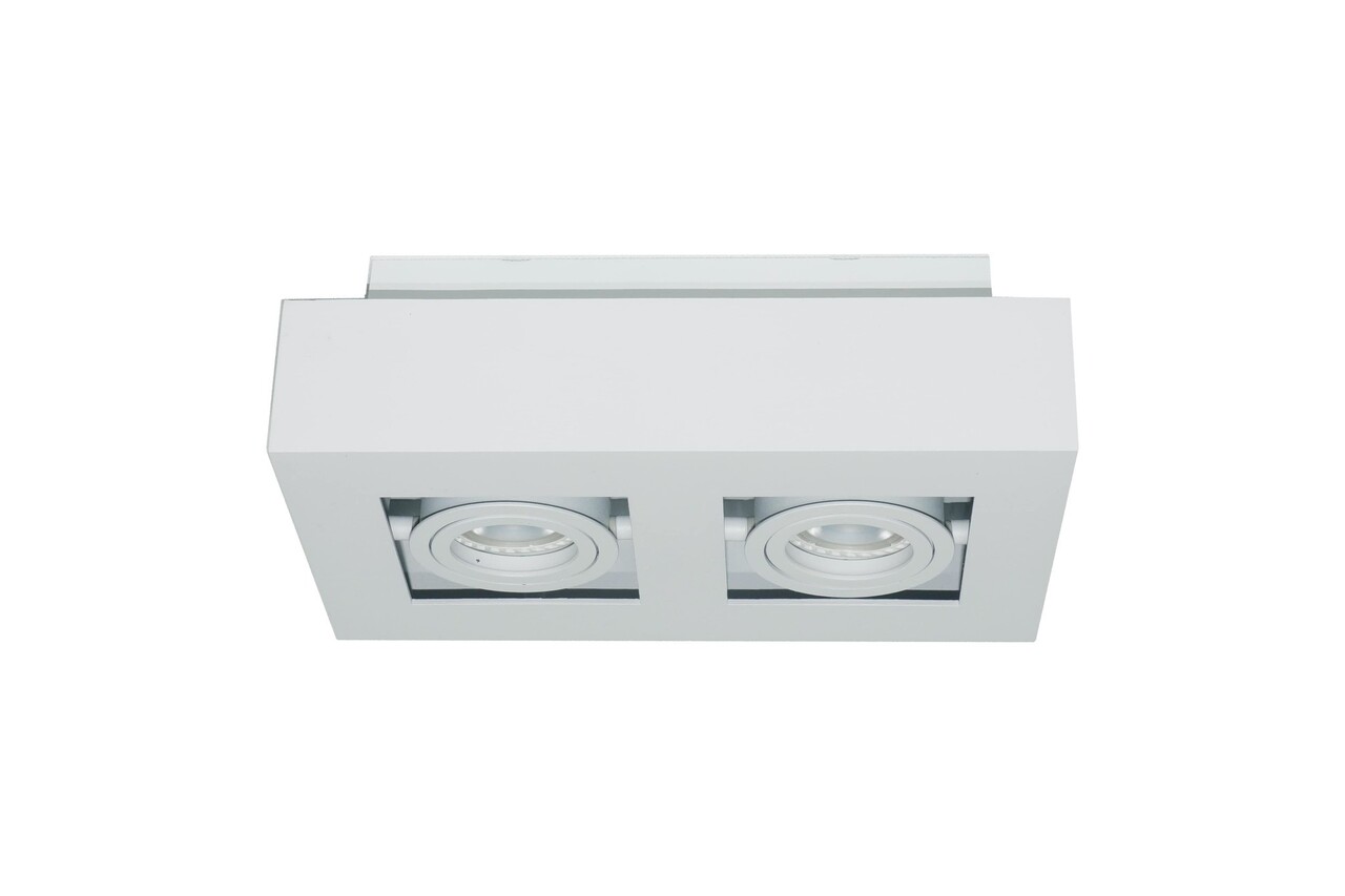 Artdelight Spot Bosco 2 Licht L 25 cm B 14 cm weiß Artdelight Spot Bosco 2 Licht L 25 cm B 14 cm weiß