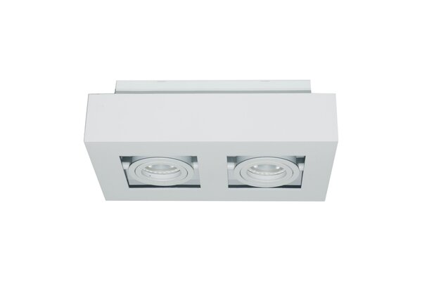 Artdelight Spot Bosco 2 Licht L 25 cm B 14 cm weiß Artdelight Spot Bosco 2 Licht L 25 cm B 14 cm weiß