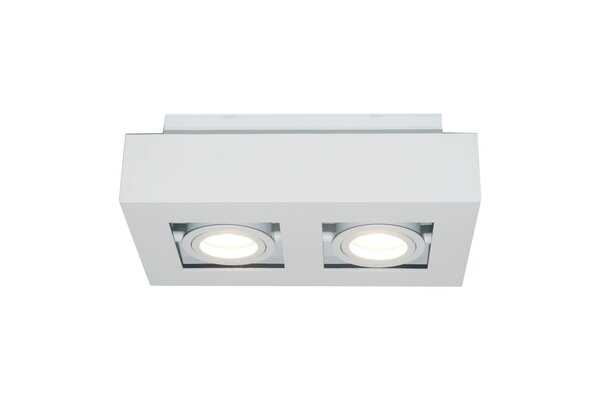 Artdelight Spot Bosco 2 Licht L 25 cm B 14 cm weiß Artdelight Spot Bosco 2 Licht L 25 cm B 14 cm weiß