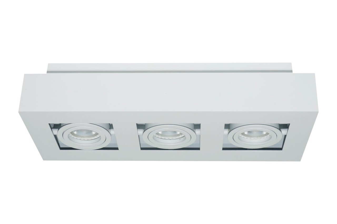 Artdelight Spot Bosco 3-Licht L 36 cm B 14 cm weiß Artdelight Spot Bosco 3-Licht L 36 cm B 14 cm weiß