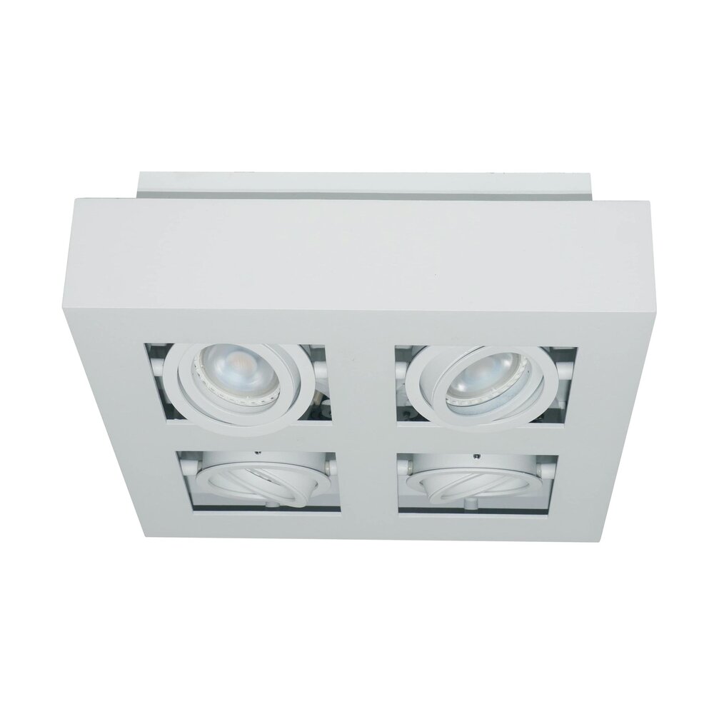 Artdelight Spot Bosco 4-Licht L 25 cm B 25 cm weiß Artdelight Spot Bosco 4-Licht L 25 cm B 25 cm weiß