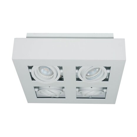 Artdelight Spot Bosco 4-Licht L 25 cm B 25 cm weiß Artdelight Spot Bosco 4-Licht L 25 cm B 25 cm weiß