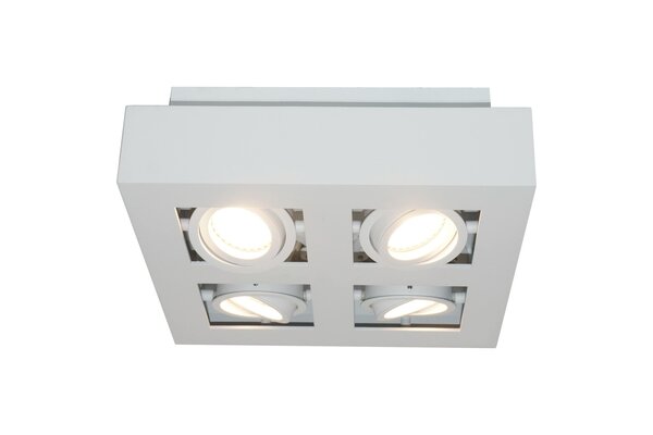 Artdelight Spot Bosco 4-Licht L 25 cm B 25 cm weiß Artdelight Spot Bosco 4-Licht L 25 cm B 25 cm weiß