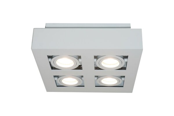 Artdelight Spot Bosco 4-Licht L 25 cm B 25 cm weiß Artdelight Spot Bosco 4-Licht L 25 cm B 25 cm weiß