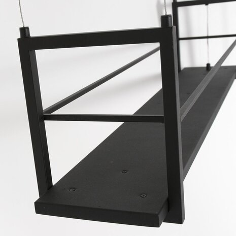 Steinhauer Hängeleuchte Tør 6 Licht mit Gestell L 100 cm schwarz Steinhauer Hängeleuchte Tør 6 Licht mit Gestell L 100 cm schwarz