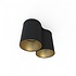Spot Eye Tone 2 Licht H 13 cm schwarz - gold Spot Eye Tone 2 Licht H 13 cm schwarz - gold