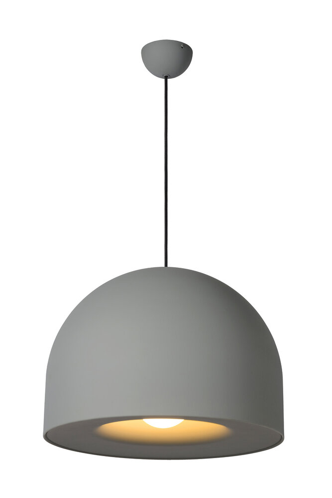 Lucide AKRON - Hängeleuchte - Ø 50 cm - 1xE27 - Grau Lucide AKRON - Hängeleuchte - Ø 50 cm - 1xE27 - Grau