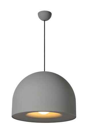 Lucide AKRON - Hängeleuchte - Ø 50 cm - 1xE27 - Grau Lucide AKRON - Hängeleuchte - Ø 50 cm - 1xE27 - Grau