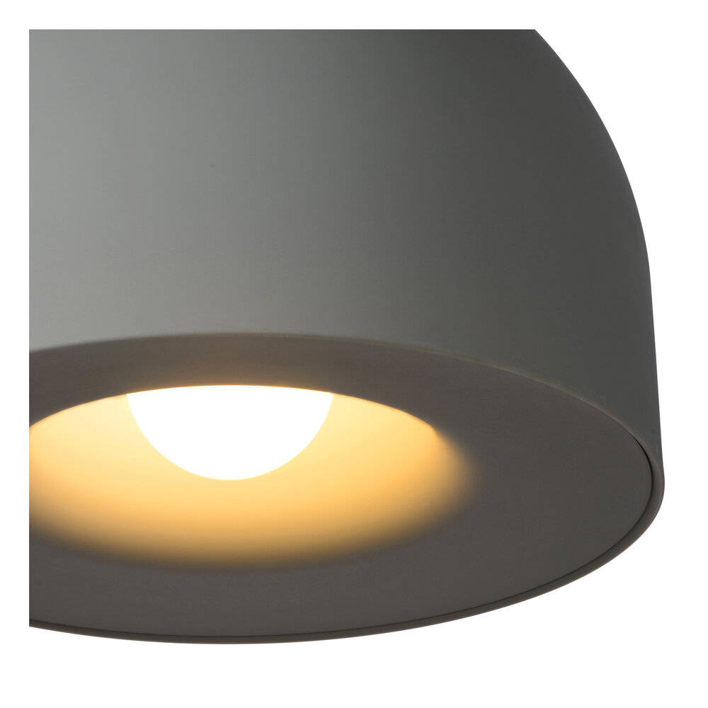 Lucide AKRON - Hängeleuchte - Ø 50 cm - 1xE27 - Grau Lucide AKRON - Hängeleuchte - Ø 50 cm - 1xE27 - Grau