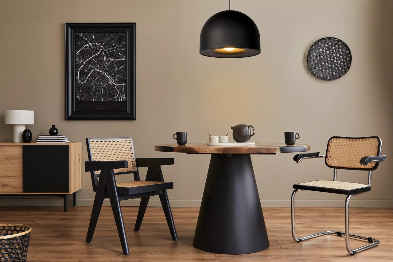 Lucide AKRON - Hängeleuchte - Ø 50 cm - 1xE27 - Schwarz Lucide AKRON - Hängeleuchte - Ø 50 cm - 1xE27 - Schwarz