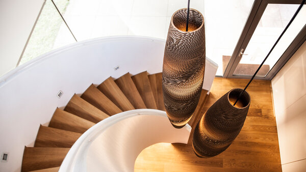 Think Paper Hängeleuchte Skinny 210 Ø 21 cm braun Think Paper Hängeleuchte Skinny 210 Ø 21 cm braun