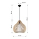 Sollux Hängeleuchte Aprilla Ø 43 cm Holz Sollux Hängeleuchte Aprilla Ø 43 cm Holz