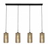 Hängeleuchte Cestino 4 Licht L 120 cm Schwarz - Gold Hängeleuchte Cestino 4 Licht L 120 cm Schwarz - Gold