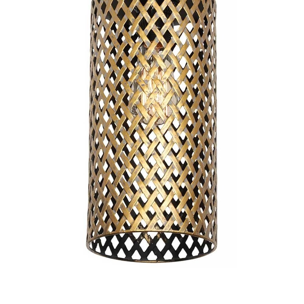 Freelight Hängeleuchte Cestino 4 Licht L 120 cm Schwarz - Gold Freelight Hängeleuchte Cestino 4 Licht L 120 cm Schwarz - Gold