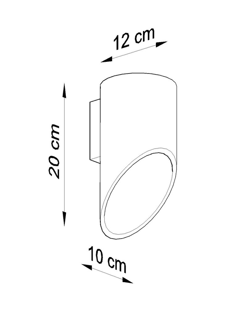 Sollux Wandleuchte Penne H 20 cm weiß Sollux Wandleuchte Penne H 20 cm weiß