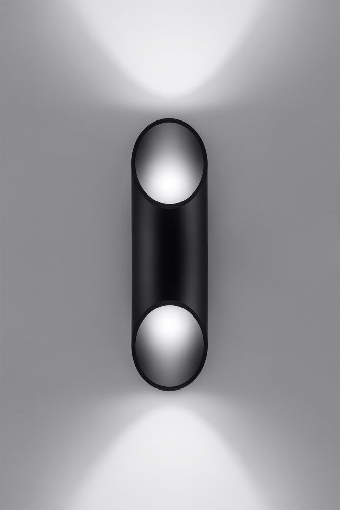 Sollux Wandleuchte Penne H 30 cm schwarz