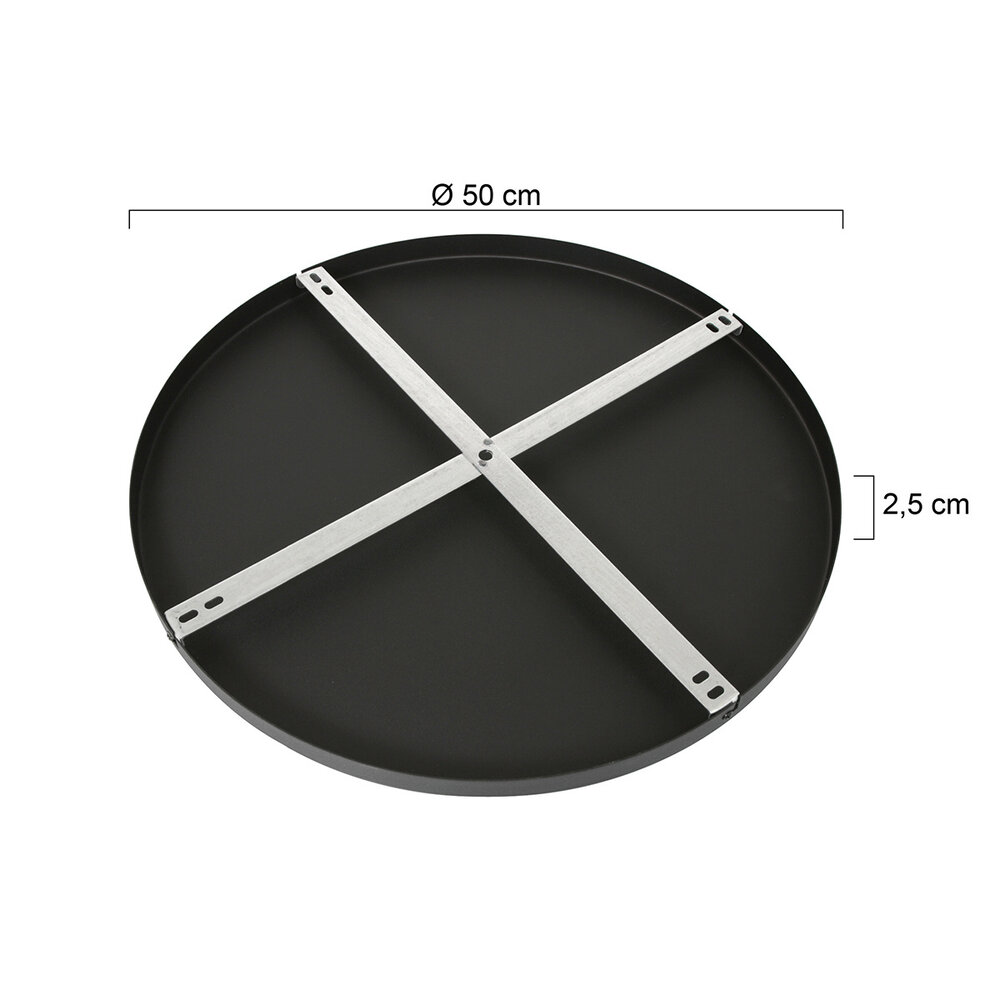 Ylumen Deckenteller Ø 50 cm - ohne Löcher - schwarz Ylumen Deckenteller Ø 50 cm - ohne Löcher - schwarz