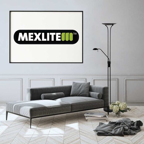 Mexlite Stehleuchte Biron H 180 cm DIM schwarz Mexlite Stehleuchte Biron H 180 cm DIM schwarz