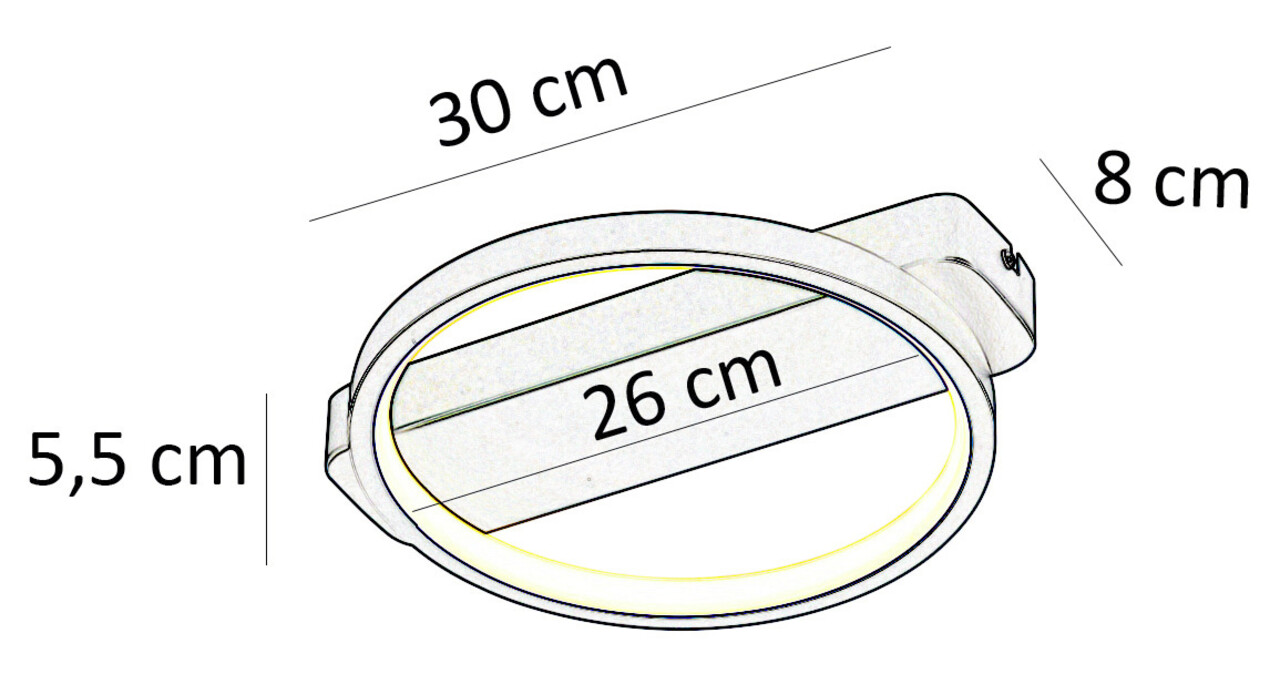 Freelight Deckenleuchte Cintura Ø 26 cm schwarz gold Freelight Deckenleuchte Cintura Ø 26 cm schwarz gold