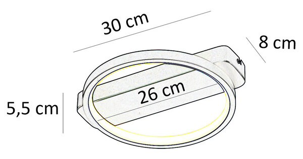 Freelight Deckenleuchte Cintura Ø 26 cm schwarz gold Freelight Deckenleuchte Cintura Ø 26 cm schwarz gold