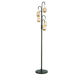 Highlight Stehleuchte Golden Egg 5-flammig H 166 cm bernstein-schwarz Highlight Stehleuchte Golden Egg 5-flammig H 166 cm bernstein-schwarz