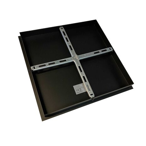 Ylumen Deckenfliese quadratisch B 45 cm ohne Löcher schwarz Ylumen Deckenfliese quadratisch B 45 cm ohne Löcher schwarz