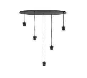 Highlight Deckenplatte 5-Licht oval L 100 x B 35 cm mit Schnur und Beschlägen Highlight Deckenplatte 5-Licht oval L 100 x B 35 cm mit Schnur und Beschlägen