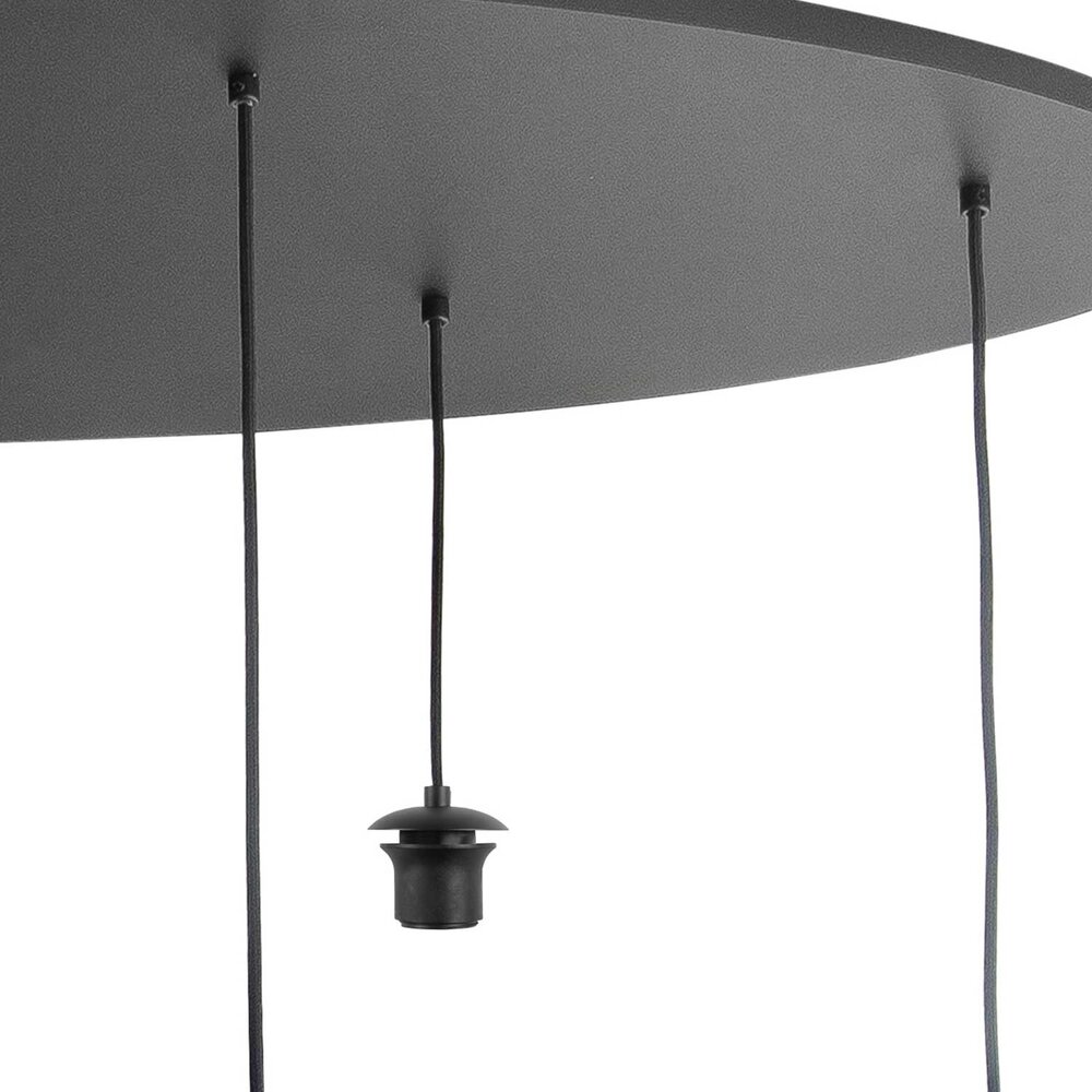 Highlight Deckenplatte 5-Licht oval L 100 x B 35 cm mit Schnur und Beschlägen Highlight Deckenplatte 5-Licht oval L 100 x B 35 cm mit Schnur und Beschlägen