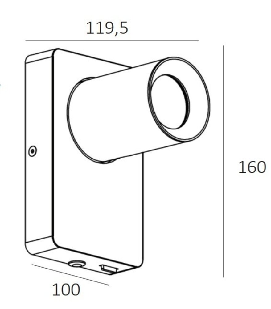 Artdelight Wandleuchte Megano 1 Licht weiß Artdelight Wandleuchte Megano 1 Licht weiß